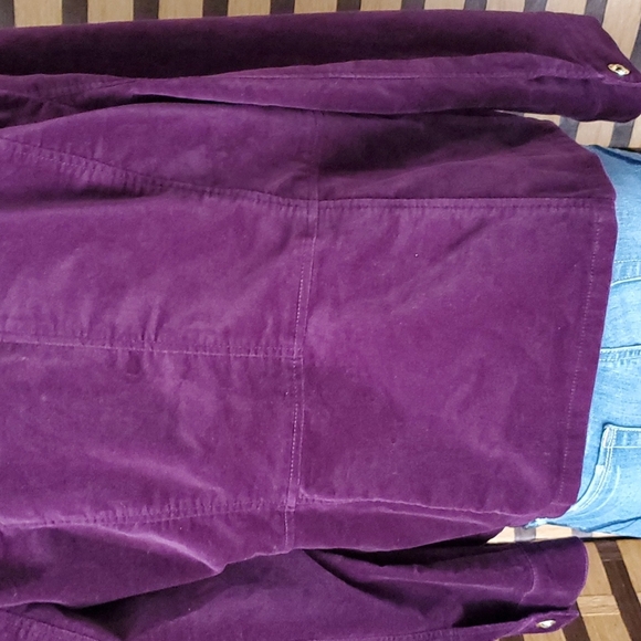 Chico's Stretch velvet like jacket - Picture 3 of 10
